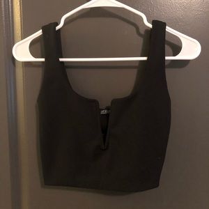 Black crop top